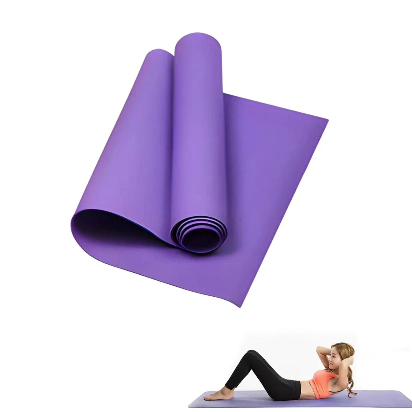 1Pc 4MM Thick EVA Yoga Mats Anti-slip Sport Fitness Mat Blanket For Exercise Yoga And Pilates Gymnastics Mat Fitness Equipment