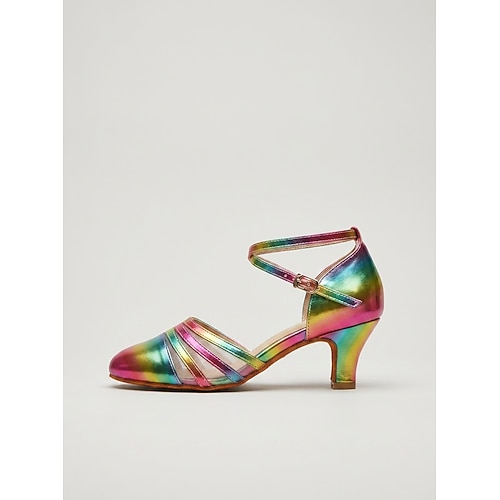 Schimmernde Damen-Ballsaal-Tanzschuhe – elegante Standard-Tanzschuhe mit Absatz für professionelle Tanzwettbewerbe und formelle Ballsaalveranstaltungen Image