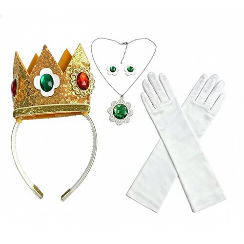 Zauberhaftes Feenprinzessinnen-Kostüm-Accessoire-Set für Kinder – silbernes Diadem Sternenschmuckset Image