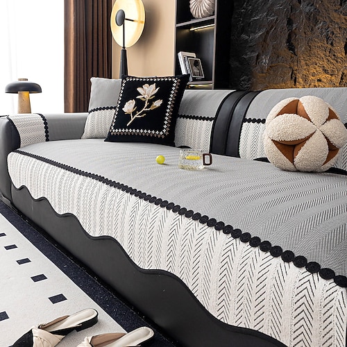 Sommerkühlender Sofabezug aus Eisseide – luxuriöse, hochwertige Couchdecke – rutschfeste Kühlmatte für das Wohnzimmer Image
