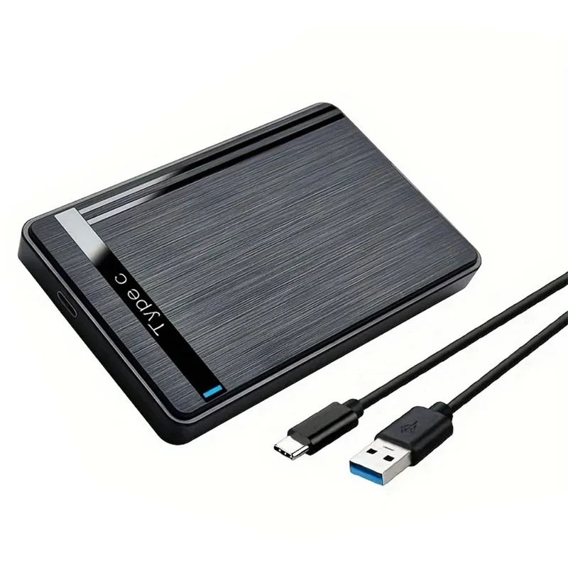 2,5-Zoll-Gehäuse für Festplatten, SATA-auf-USB-3.0-Typ-C-Adapterbox, externes Festplattengehäuse, 5 Gbit/s, tragbares HD-Speichergerät für Laptops Image