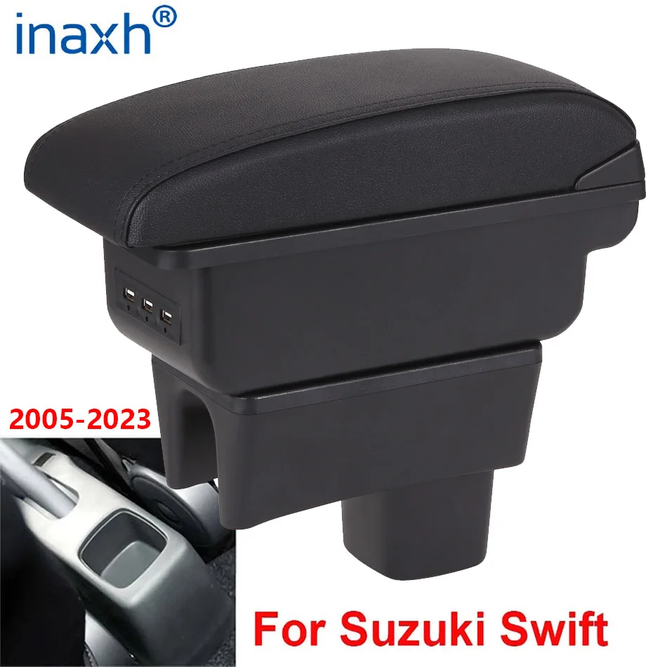 Für Suzuki Swift Armlehne Box Für Suzuki Swift Auto Armlehne Auto Zubehör Innendetails Lagerung Box Retrofit Teile 2005-2023 Image