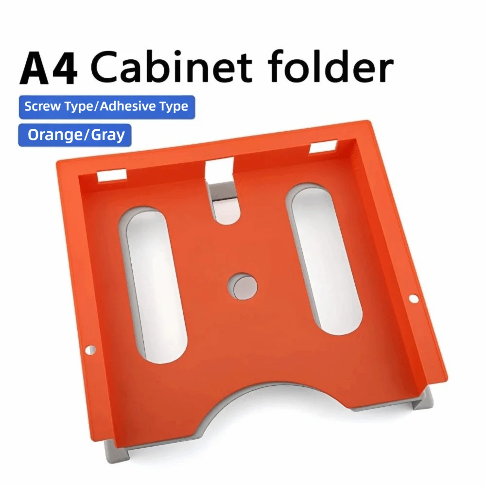 A4-Größe Elektrischer Schrank-Dokumentenhalter Orange-Grau ABS-Material Steuerungsschrank-Dokumentenhalter Industrielles Gehäuse Papierklammer