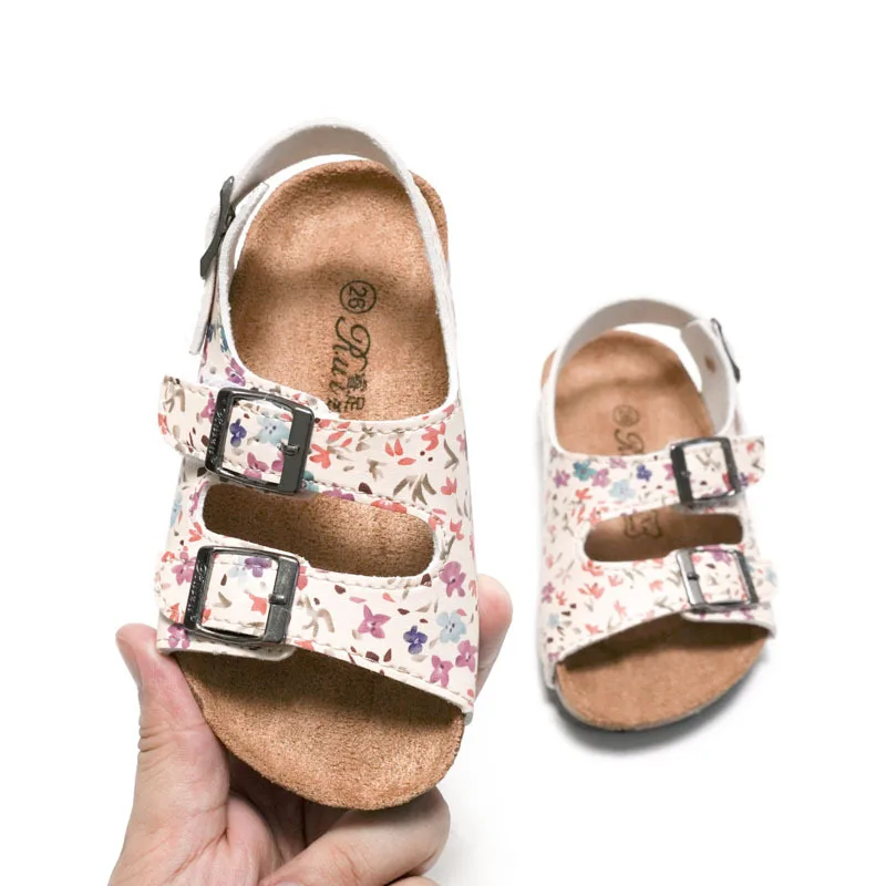 Kinder Neue Stil Kork Sohle Anti-slip Casual kinder Schuhe Größe kinder Hausschuhe Mädchen Jungen Sandalen sommer Neue 2021