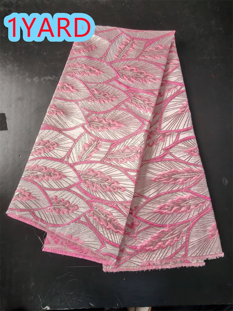 SJD LACE Afrikanischer Französischer Brokat-Spitzenstoff 1 Yard 2026 Hochwertige Nigerianische Damast-Jacquard-Spitze zum Nähen von Damen-Partykleidern Image