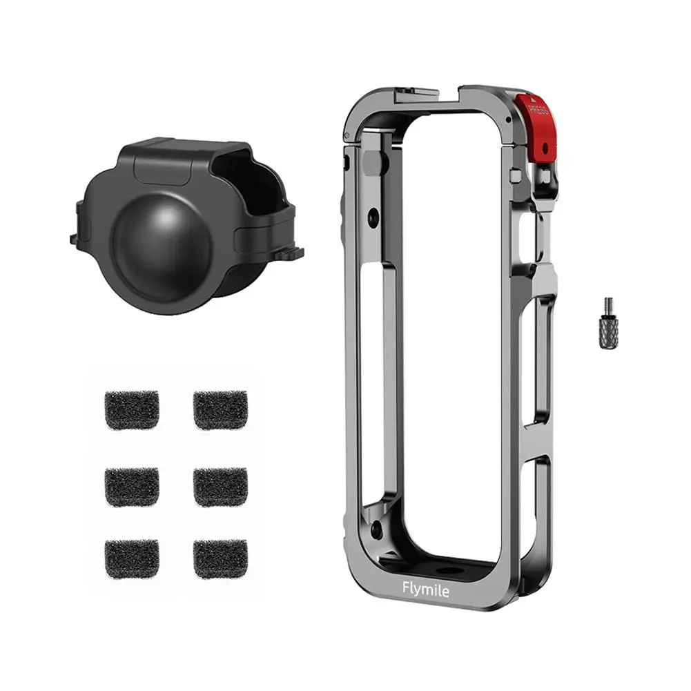 Multifunktionaler Erweiterungsschutz, Kaninchenkäfig, Metallrahmen für Insta 360 x 5, schützende Aluminiumrahmenhalterung mit Linsenschutz Image