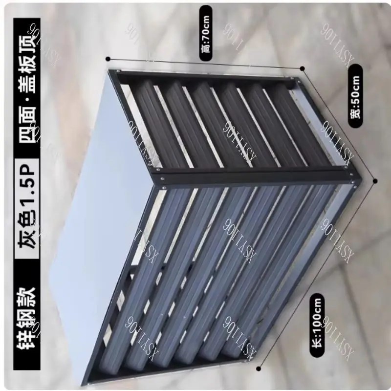 Langlebige Aluminiumlegierung AC-Außengeräteabdeckung Regenschutz für Klimaanlagen Image