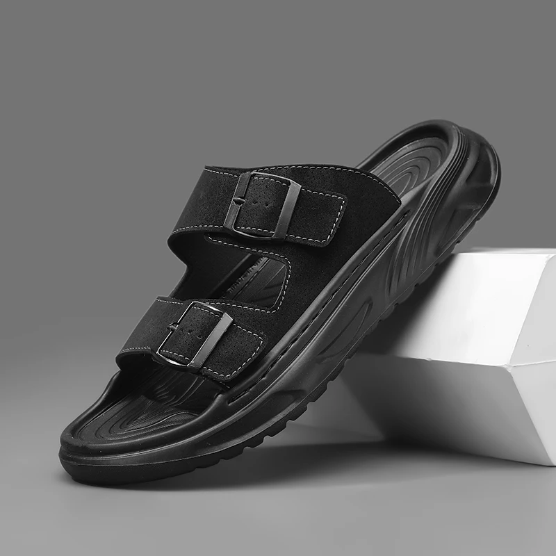 Modische Herren-Hausschuhe für den Sommer, rutschfeste Outdoor-Wanderschuhe mit weicher Sohle, modische Joker-Hausschuhe, atmungsaktiv, leicht, für den Sport, Strand, Schuhe