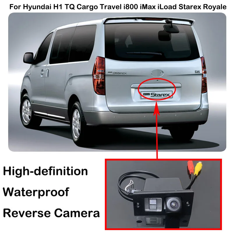 170-Grad-High-Definition-wasserdichte Rückfahrkamera für Hyundai H1 TQ Cargo Travel i800 iMax iLoad Starex Royale Image