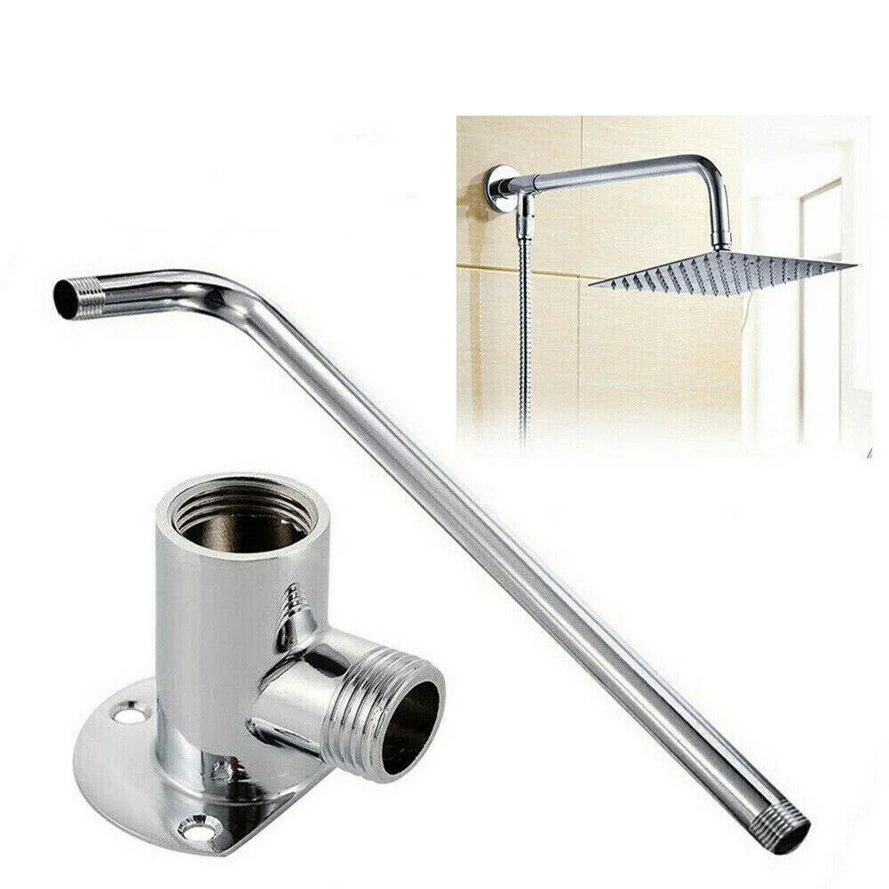 Dusche Arme Unten Schlauch Wand Montiert Dusche Kopf Verlängerung Arm Joint Dusche Düse Edelstahl Zubehör Dusche Feste Basis