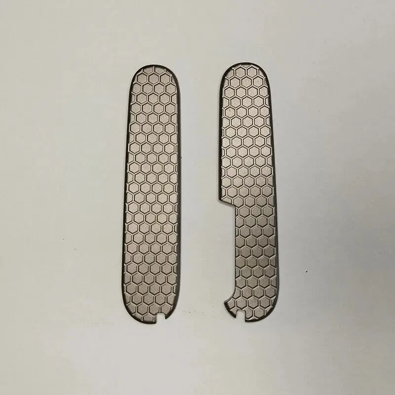 Neue 1 Paar Titan-Messergriffschalen für 91 mm Victorinox Schweizer Taschenmesser Image