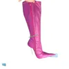 Rosa Matte Leder Metall Ferse Stiefel Seite Zipper Kniehohe High Heel Schuhe Solide Sexy Frauen Schuhe Neue Zapatos Para Mujere