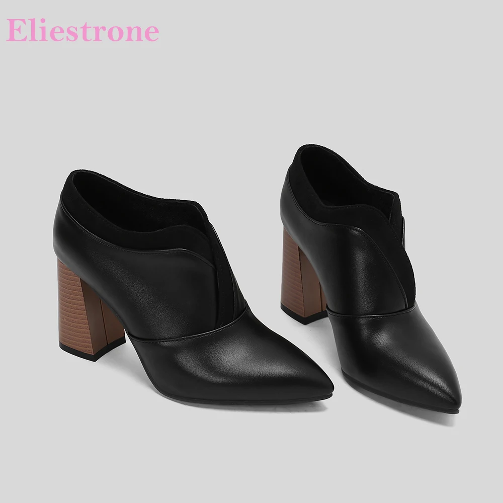 Neue Mode Schwarz Gelb Frauen Pumpen Süße Hohe Quadratische Absätze Büro Dame Schuhe Plus Kleine Kleine Große Größe 10 32 43 46 50