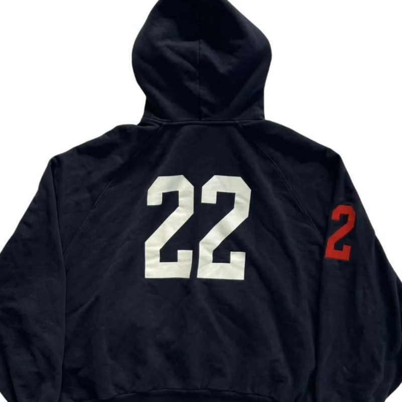 Navy Number 2 Paris Horse Hoodie, Unisex Y2K Streetwear Französische Jacke, Edgy Casual Kapuzenpullover mit Grafikdruck