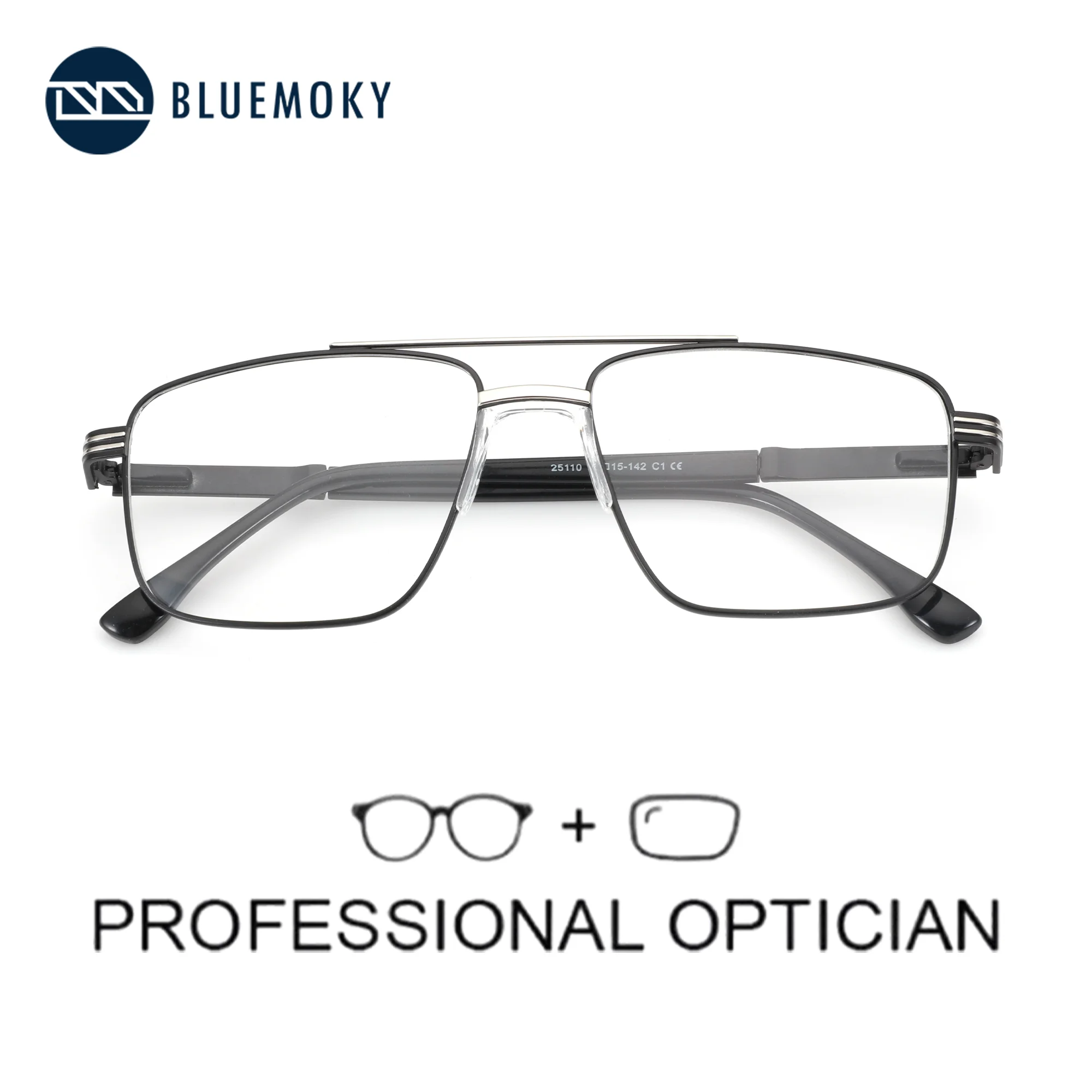 BLUEMOKY Aviator Brillen Männer Beliebte Progressive Brillen Frauen Optische Anti Blue Ray Photochrome Gläser Image