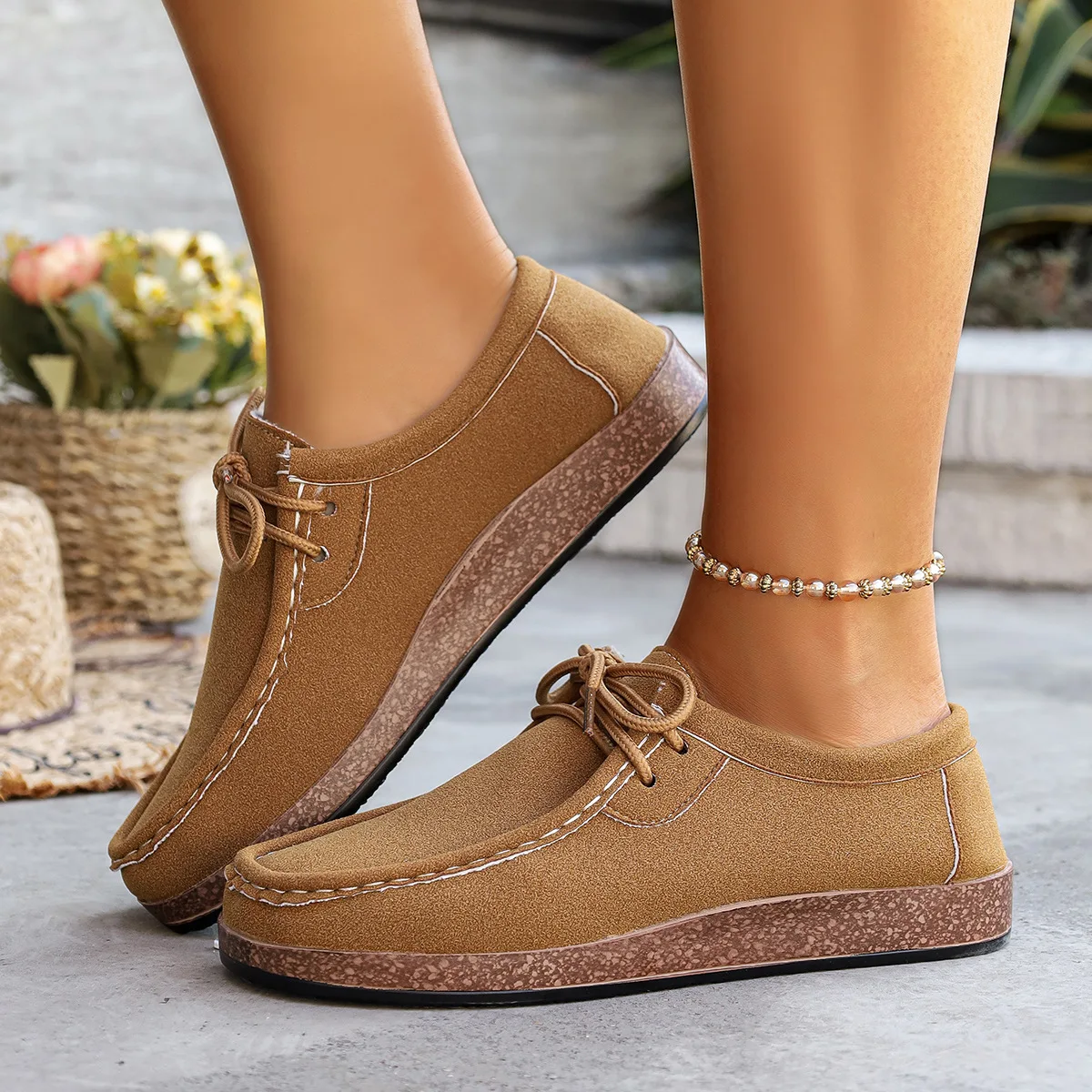 2025 Plus Größe Frauen Schuhe Bequeme Neue Casual Weiche Sohle Turnschuhe Frauen Trend Anti-Slip Flache Gummi Faulenzer Zapatos de Mujer