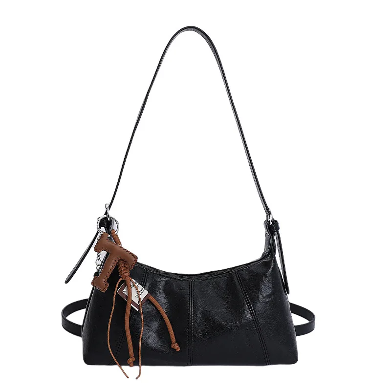 Premium Vintage Minimalistische Nischen-Tragetasche Trendige Mode Große Kapazität Crossbody Schultertasche Vielseitige Pendler-Handtasche für Frauen