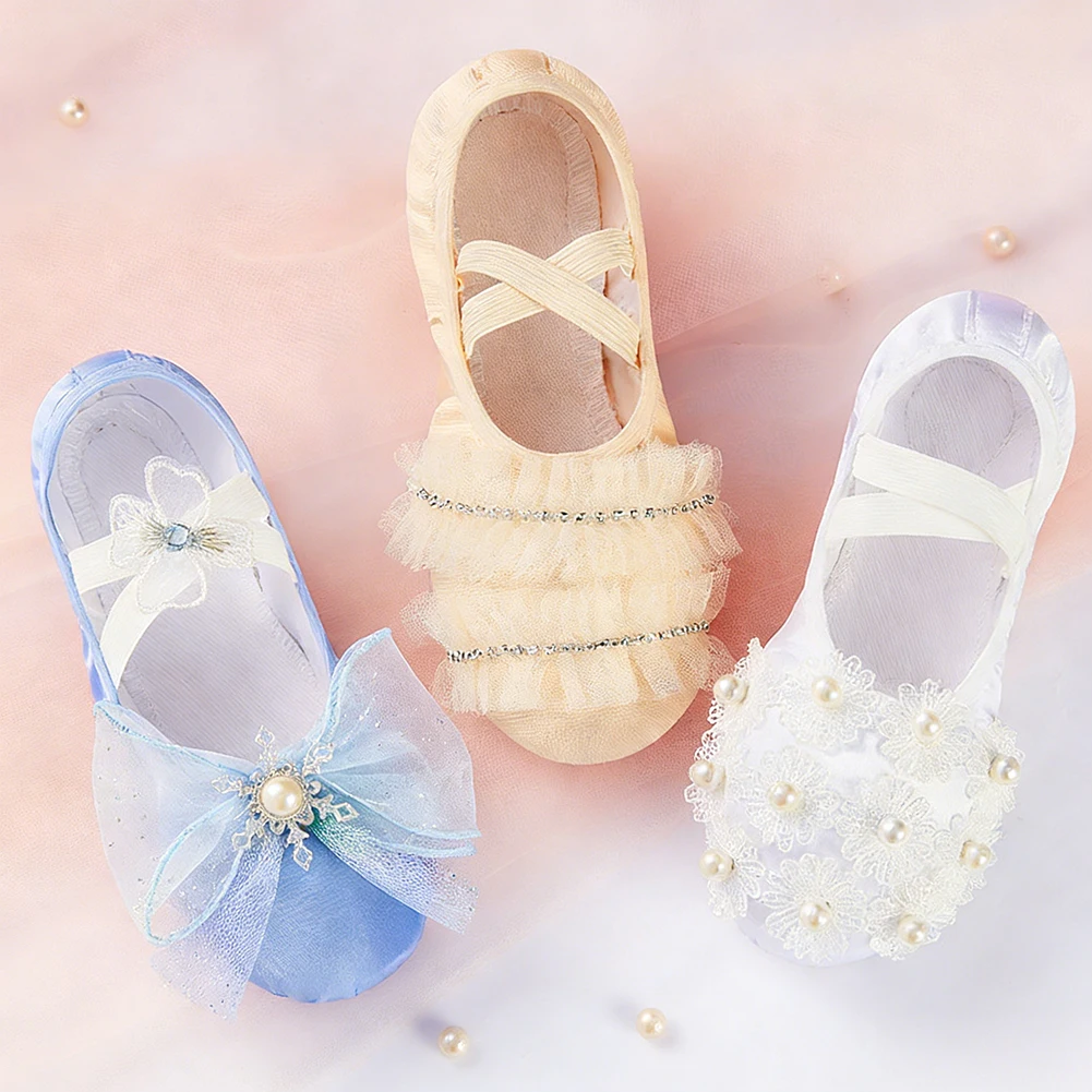 1 Paar Ballettschuhe für Mädchen, weiche Sohle, Tanzschuhe, Prinzessin Elsa, Übungsschuhe für Ballerinas, Damen-Gymnastikschuhe, lila, blau, Größe 25–33