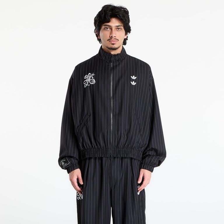 Jacket Adidas X Willy Chavarria Pinstripe Track Jacket - Black - Adidas Originals Jackets