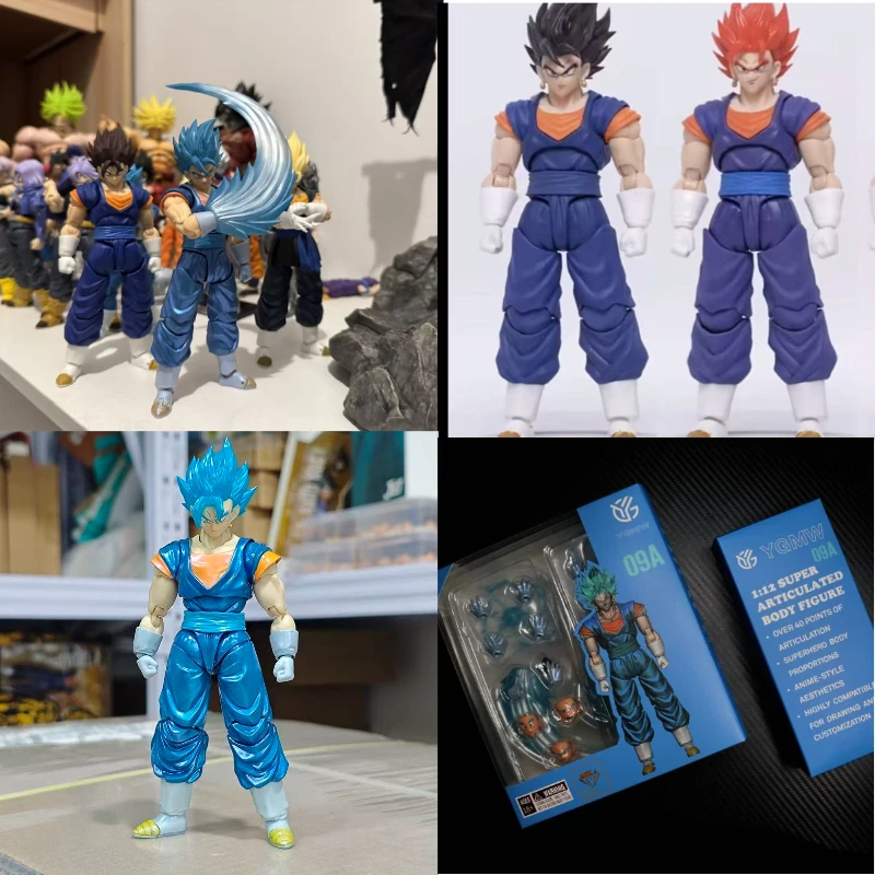 YG-MW Studio OC Toys Action Figure Super Saiyan Vegetto Dragon Ball SHF Super Saiyan SSJ Vegetto Son Goku Vegeta 3.0 Body