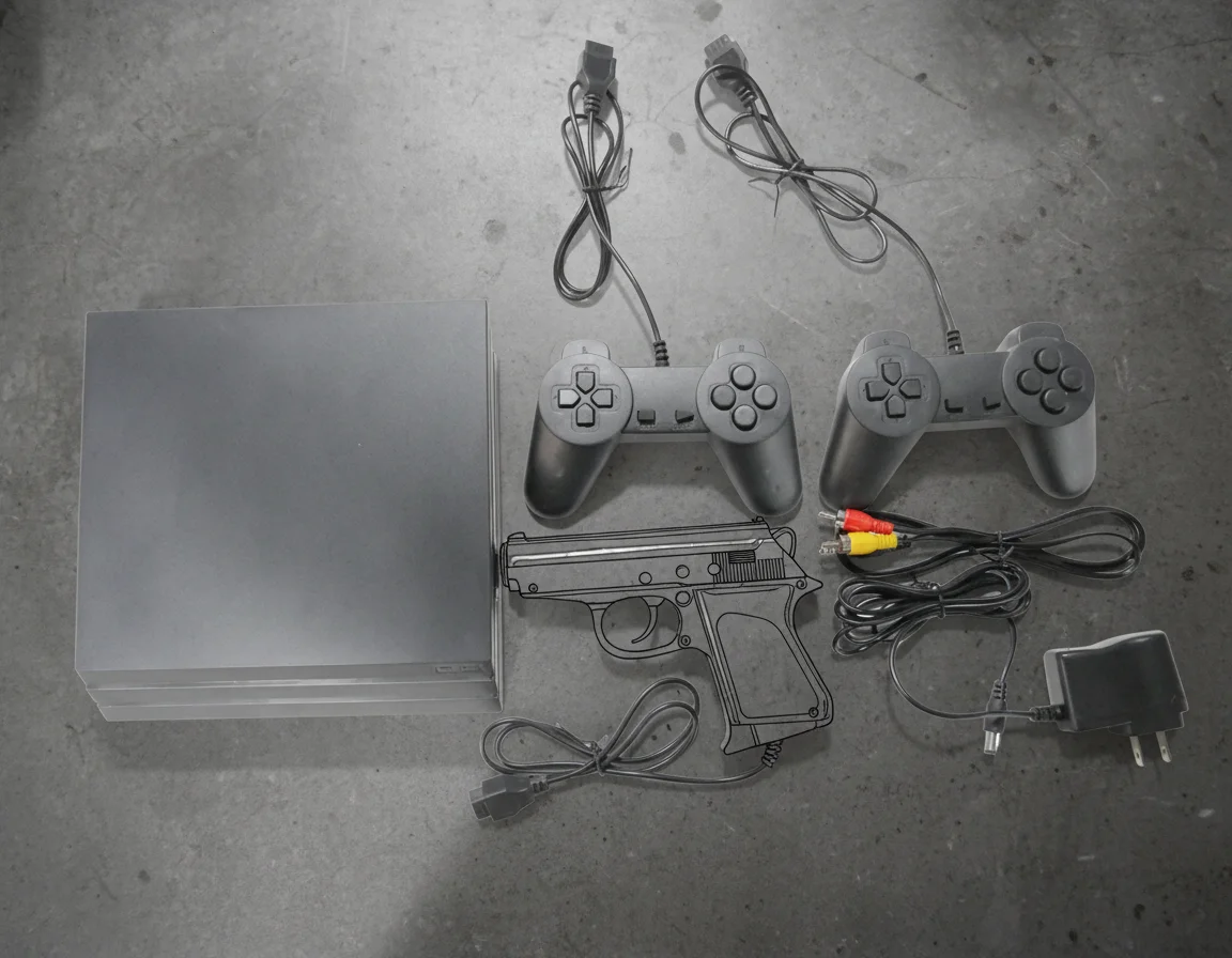 PS 3 Console Retro Pixel-Style FC Cartridge-Based TV Game Console Set With 22 Built-In Games