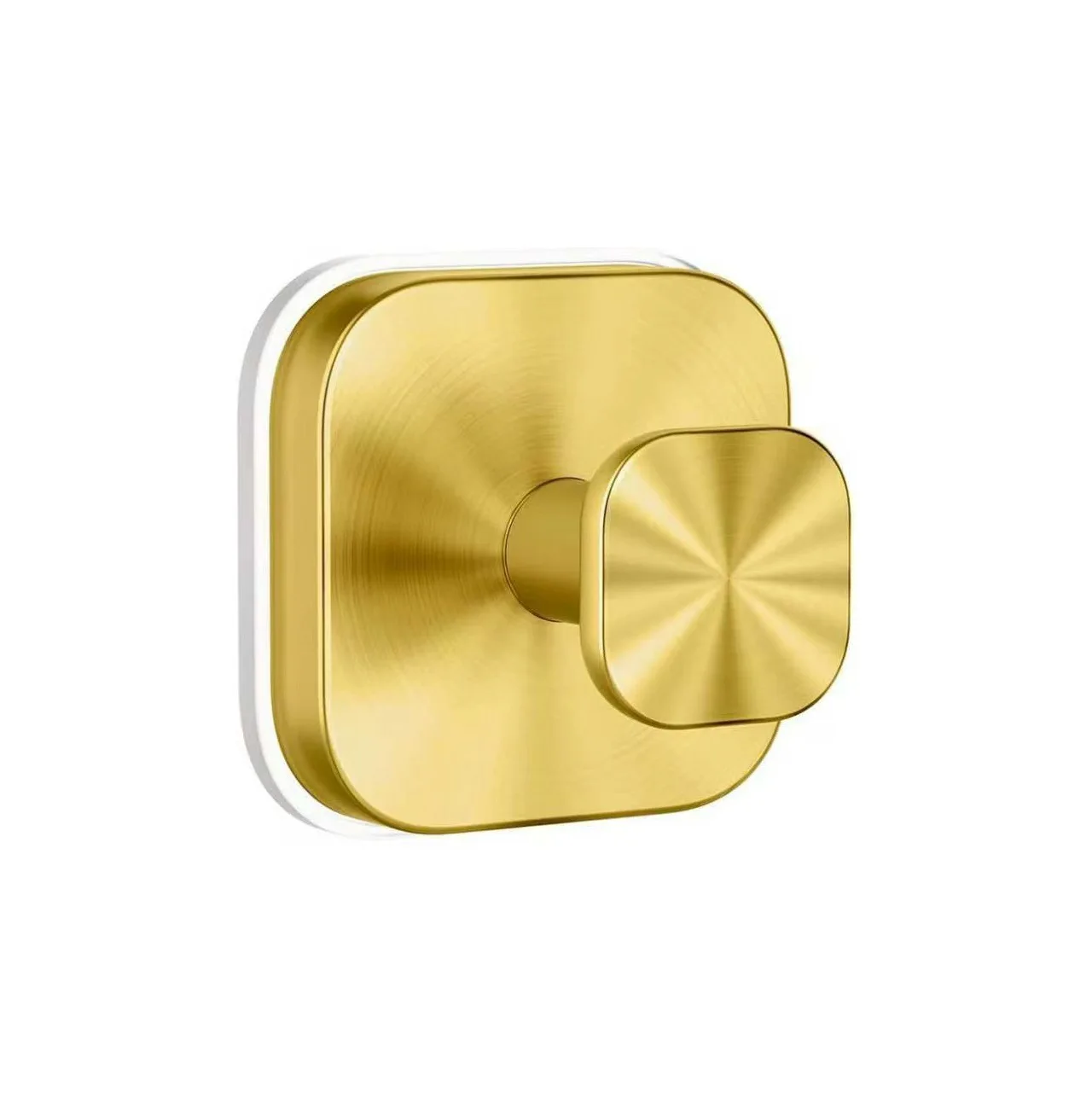 Goldener Kranzhalter, Robuste Edelstahl-Saugnapf-Kranzhaken, Kranz-Türhänger, Willkommensschild für Haustür, Innen und Außen