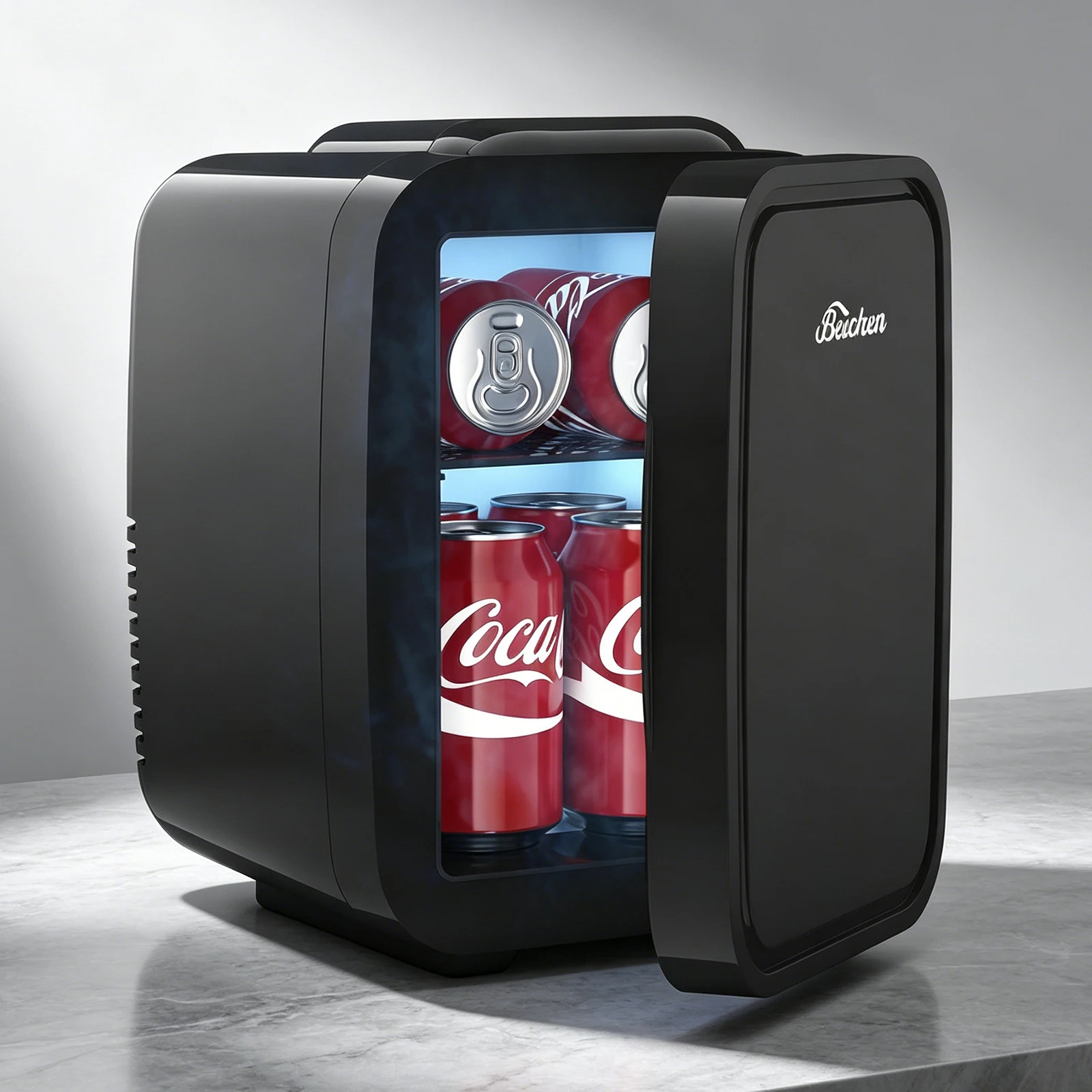 Mini-Kühlschrank, 4-Liter-Kompaktkühlschrank, DC 220V/AC 12V Dual-Use tragbarer Kühlschrank, geeignet für den mobilen Einsatz.