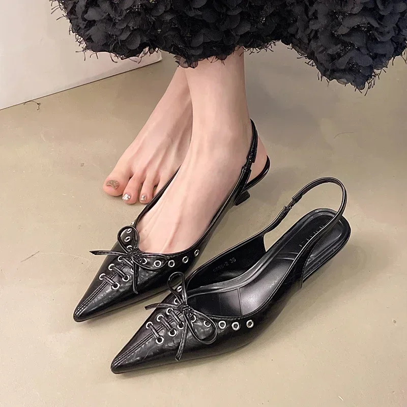Sommer Neue Frauen Mode Sexy Party Punk Goth Spitz High Heel Schuhe Frau Leder Pu Schuhe Schnalle Sandalen