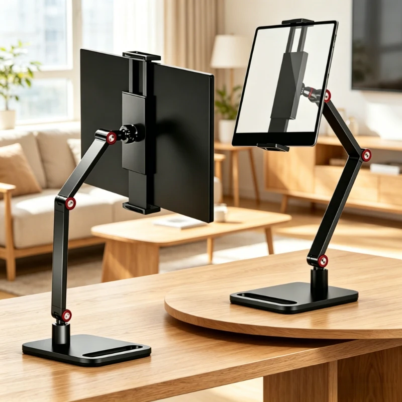 Leichter, verstellbarer Monitorständer, erweiterbares, tragbares Design, breite Kompatibilität für Laptop, Handy und Heim-Desktop. Image