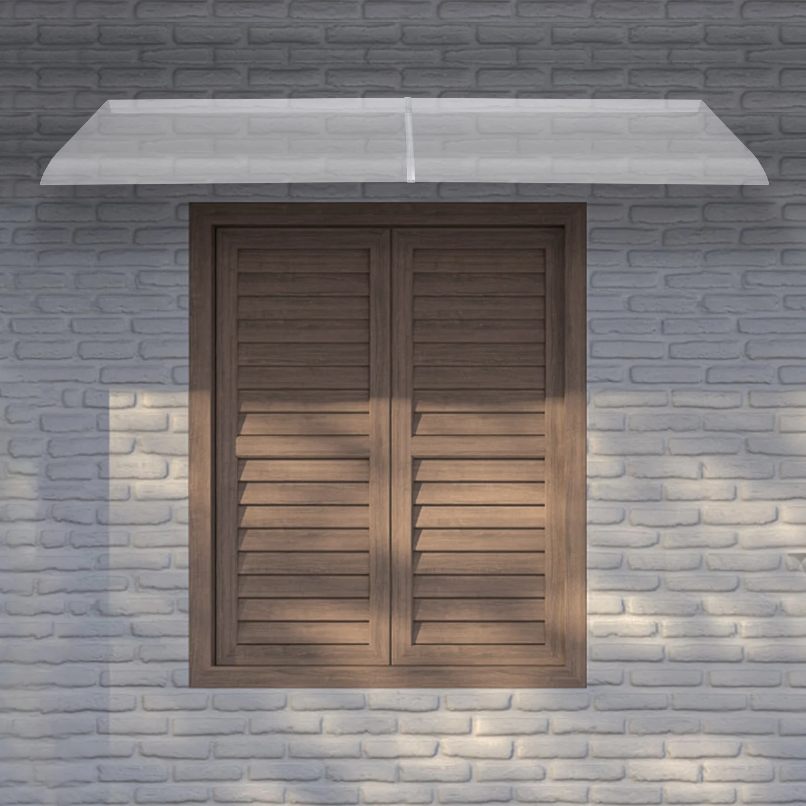 Fenster- und Türvordach, Wandmontiertes Vordach 200*44,5cm, für Außenbereiche, Innenhöfe, Balkone Image