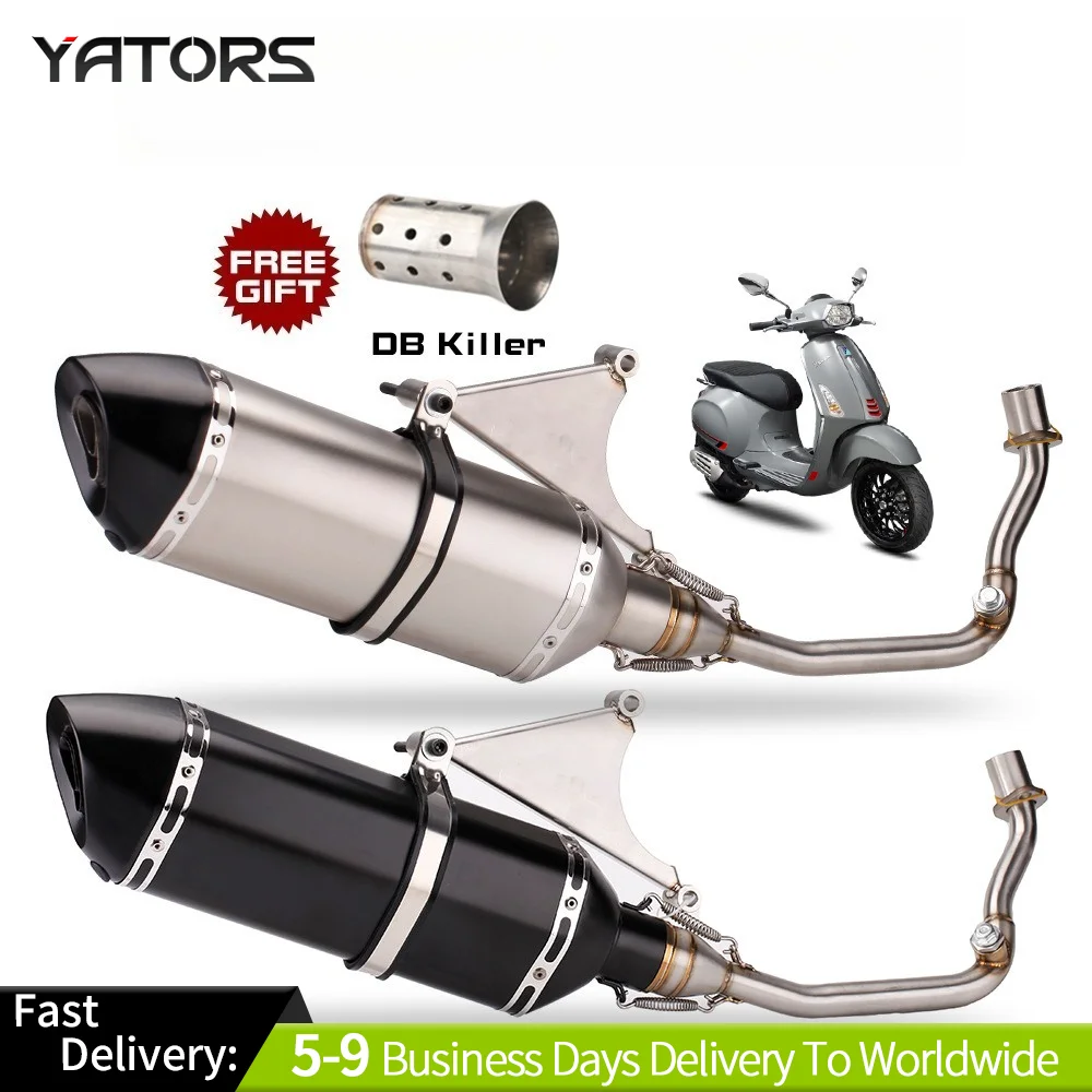 Sistema di scarico completo per moto Piaggio Vespa Sprint 125 Sprint 150 Primavera 125 Primavera 150 2017-2022