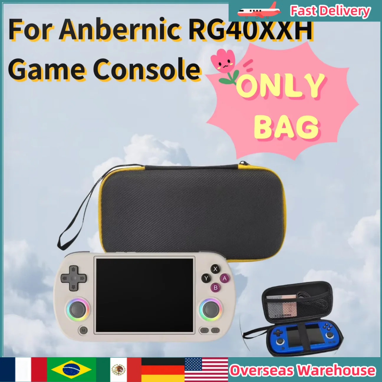 Pour Anbernic RG40XX H accessoires de Console de jeu étui de câble protéger sac étuis boîte de rangement sacs cadeau Console de jeu accessoires cadeau
