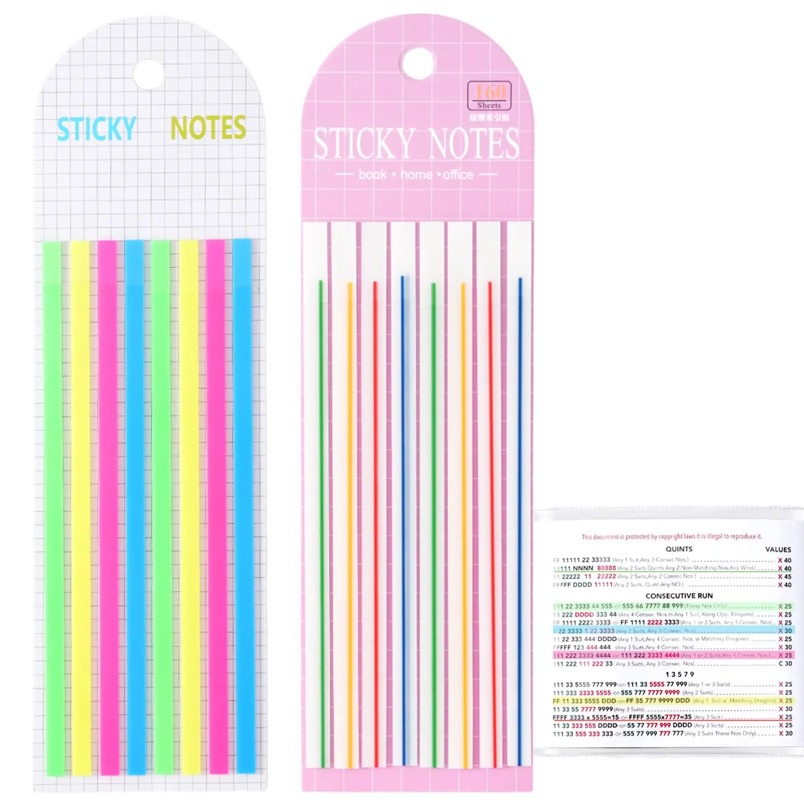 Transparenter Textmarker-Aufkleber Textmarker-Band PET-Klebeetiketten Fluoreszierende Index-Tabs Schul- und Bürobedarf Image