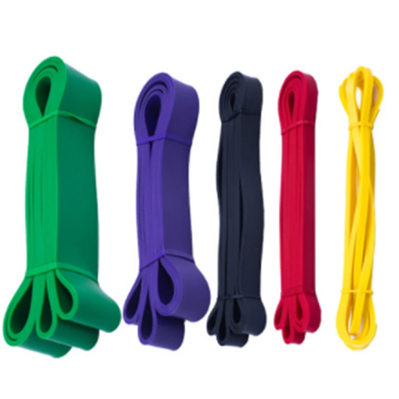 Fitness-Elastikband TPE Widerstandsband Yoga-Unterstützungsband Latex-Elastikseil Training für Schultern, Rücken und Hüften Image