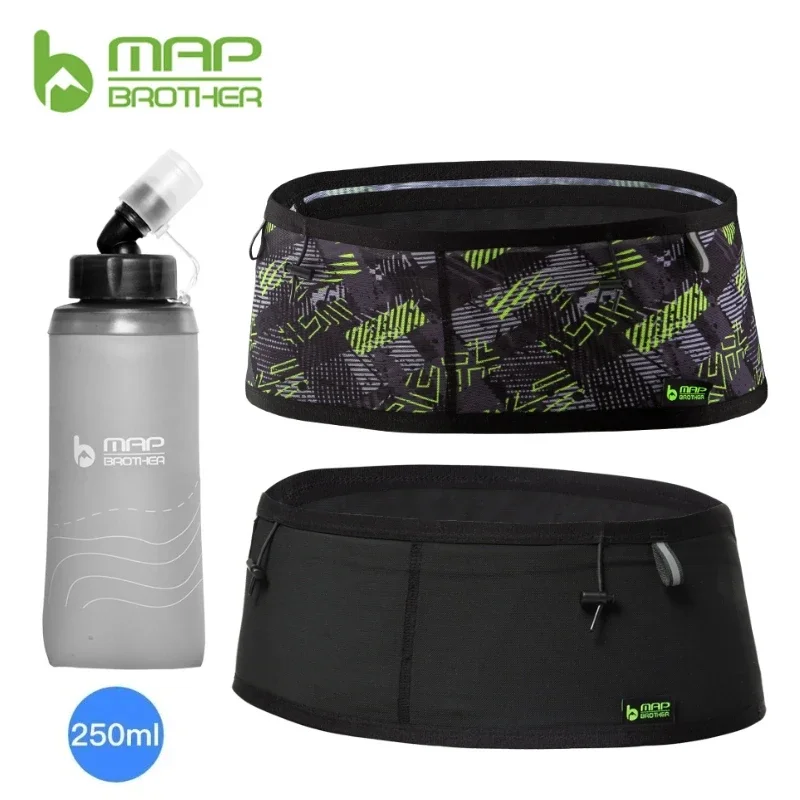 MAP BROTHER W1001 Gewebte Elastische Sport-Hüfttasche für Laufen, Triathlon, Marathon, Radfahren, Bergsteigen - Startnummerngürtel Image