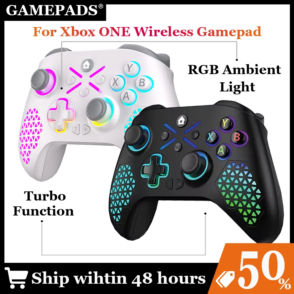 2.4G RGB Light For Xbox One/xbox Series X/S/PC Dual Vibra With Six Axis Gyroscope Multi-Function Joystick Game Xbox Controller