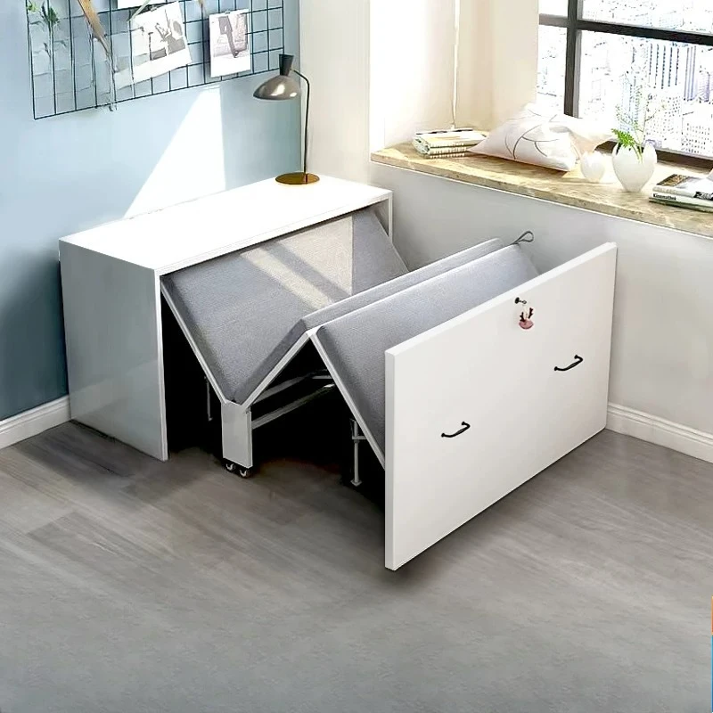 Multifunktionales Büro-Klappbett, Balkonbett, Schrank, integrierter Kleiderschrank, Schreibtisch, verstecktes Bett, unsichtbare Mittagspause Image