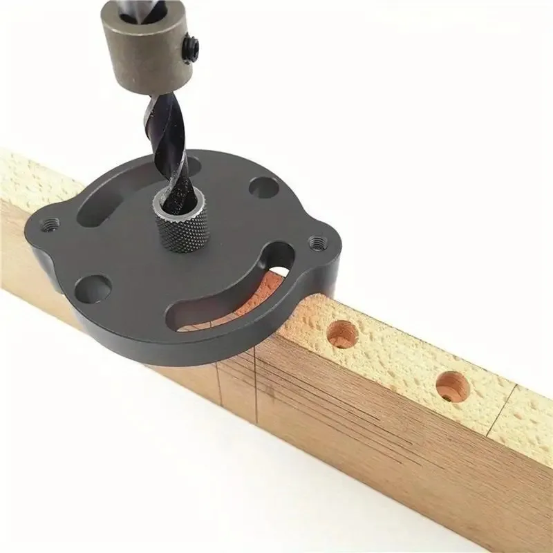 Selbstzentrierende Dübelvorrichtung Holzplatten-Lochstanze Lochpositionierer Buchen-Zentralbohrwerkzeug Image