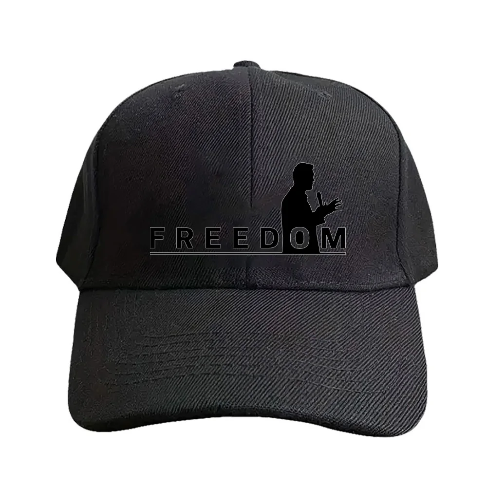 FREEDOM CHARLIE KIRK Kappe für den Sommer, für Damen und Herren, für Erwachsene, modisch, lässig, verstellbar, bedruckt, Baseballkappen, Trucker-Kappe Image