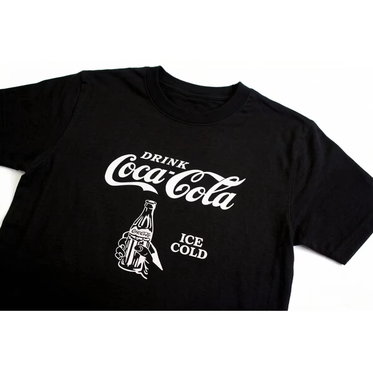 2026 Baumwoll-Coca-Cola Kurzarm-T-Shirt für Herren und Damen – Sommerliches Freizeit-Oberteil mit Rundhals und kräftigem Muster – Komfort-Shirt