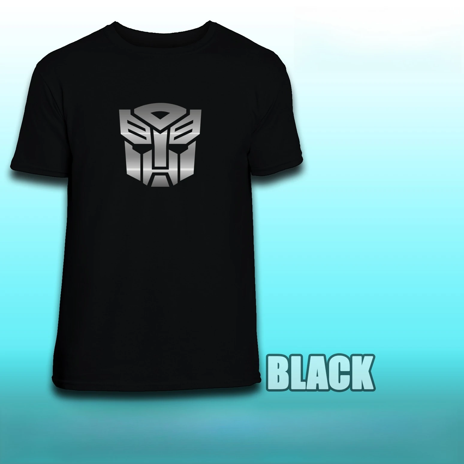 2026 Summer Transformers The Rise of The Beasts Autobots Logo Metallic Silver Design Hochwertige Baumwolle Unisex Herren Damen T-Shirt Y2k Image