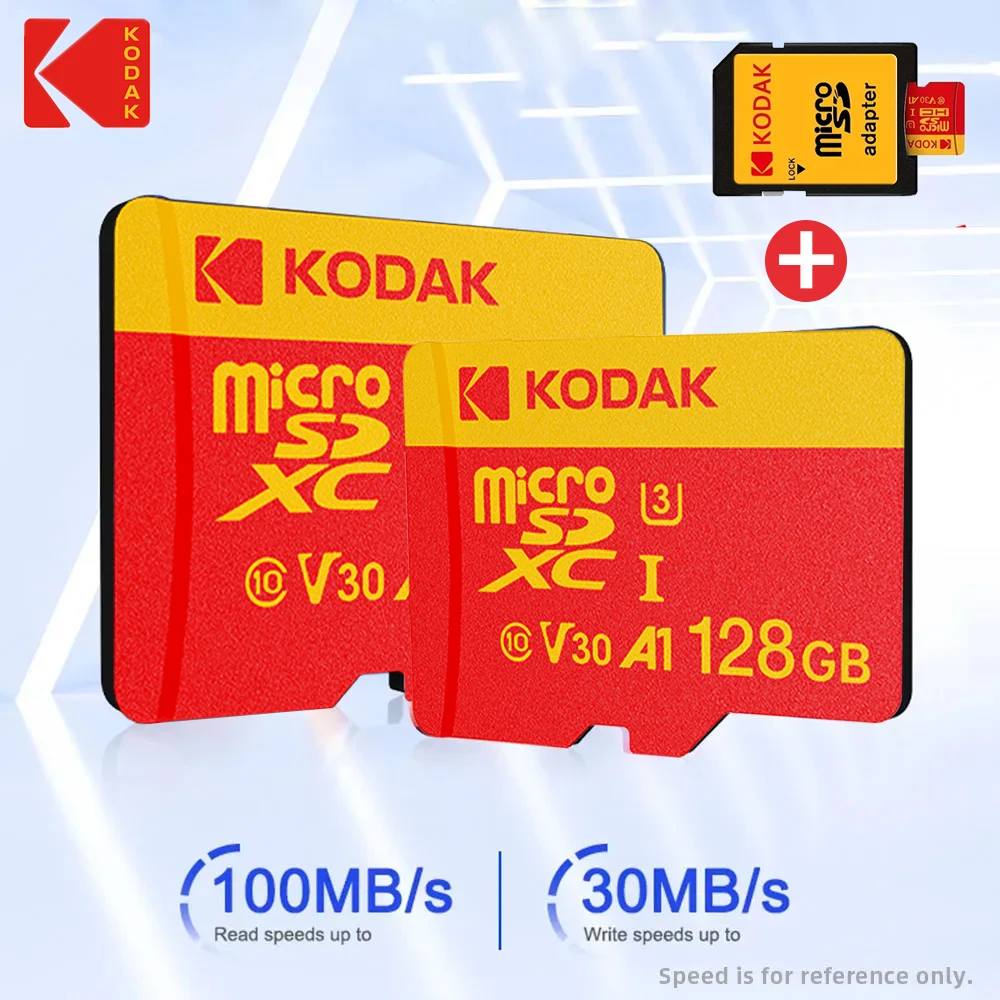 KODAK High Speed 128G Micro SD Speicherkarte Klasse 10 Micro TF Flash USB-Stick 256GB 32GB 64GB für Smartphone UAV Monitor