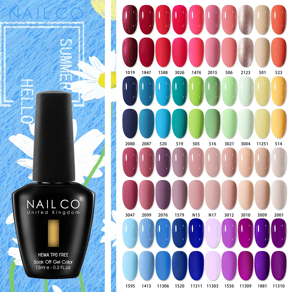NAILCO 15ml Gel-Nagellack Hybridlack Einzelstück Maniküre CN (Herkunft) Semipermanenter Bio-UV-Nagellack Image