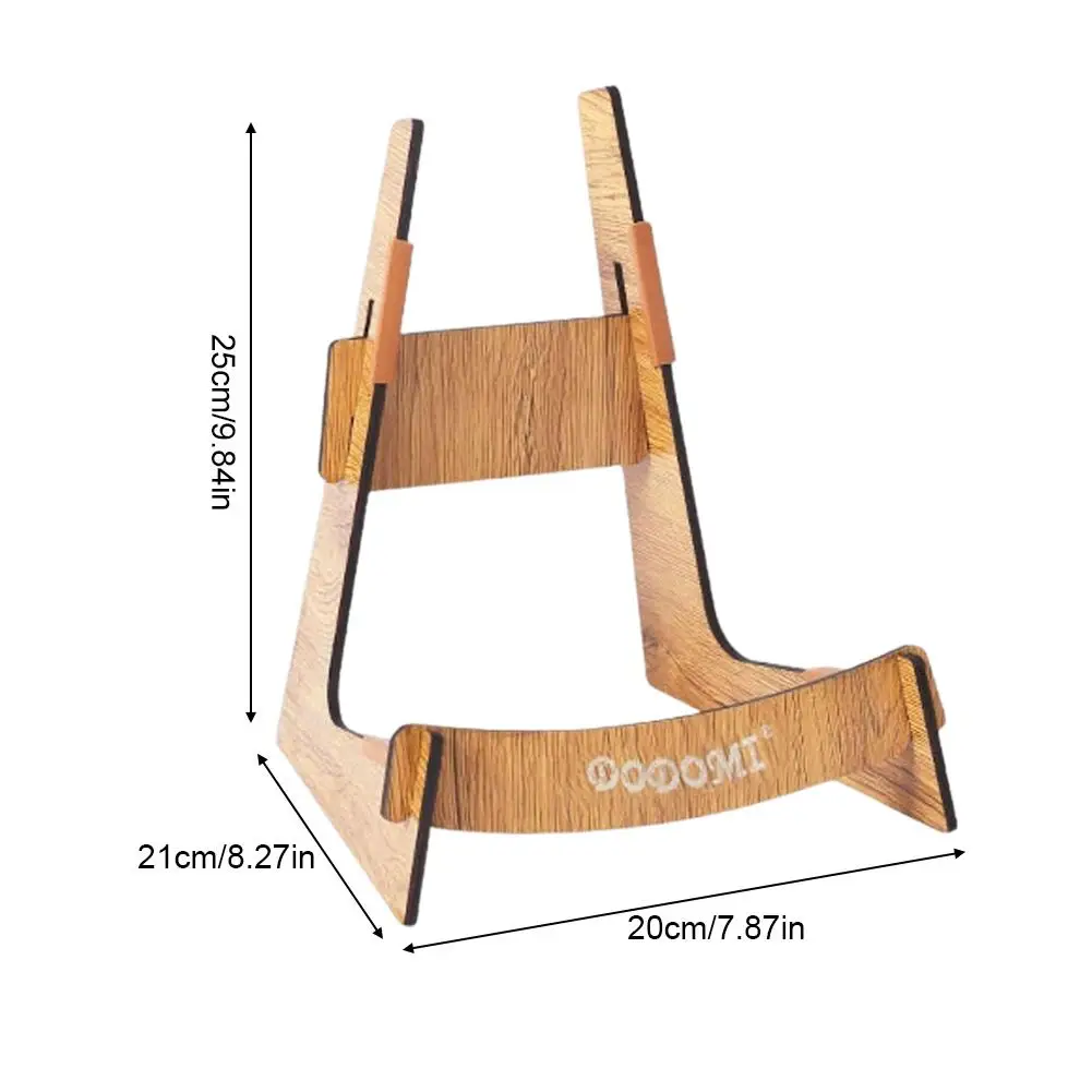 Neuer Faltbarer Holz-Gitarrenständer Universeller Instrumentenhalter für Akustikgitarre, Ukulele & Bass Rutschfester Instrumentenständer Image