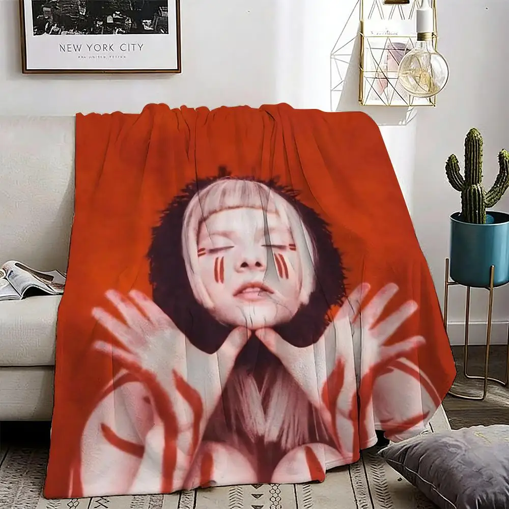 Album A-Aurora Singer Throw Leichte 240g Flanelldecke, weich, hautfreundlich für die Sommerkühlung Image