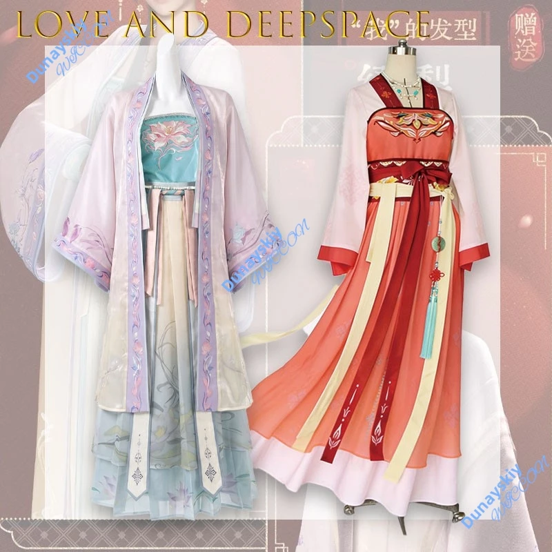 Love And Deepspace Cosplay-Kostüme Aster Zayne Rafayel Sylus Caleb Weibliche Hauptfiguren Hanfu-Outfits im antiken Stil für Cosplay und Alltag