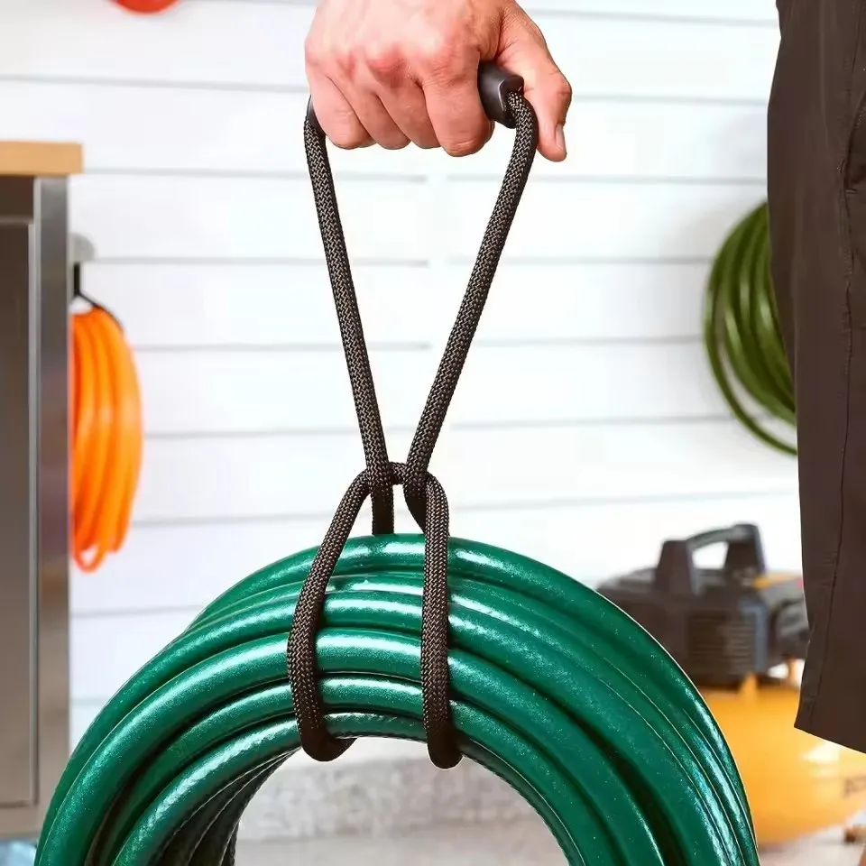 Bestseller: Robuster Klettverschluss-Kabelträger, Aufhänger und Organizer mit Griff für Poolschläuche und Gartengeräte f2503-fro Image