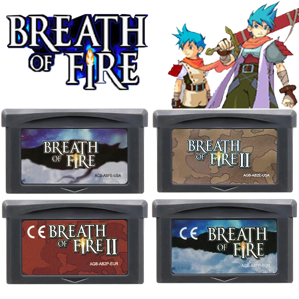 Neue Breath of Fire GBA-Spielkassette, Breath of Fire Serie, 32-Bit-Videospielkonsolenkarte, Breath of Fire 2 Image