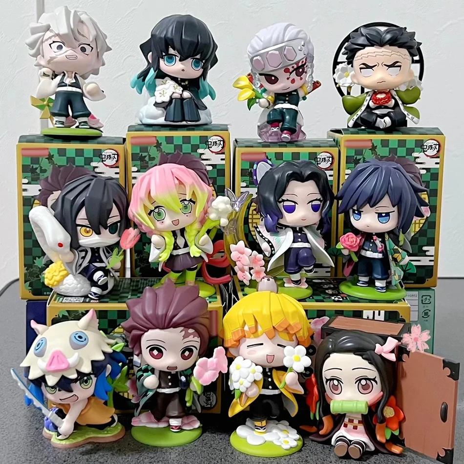 Offizielle Demon Slayer Anime-Figur Hochwertiges Charaktermodell Geburtsblumen-Sammlerfigur PVC-Geschenk für Fans Image