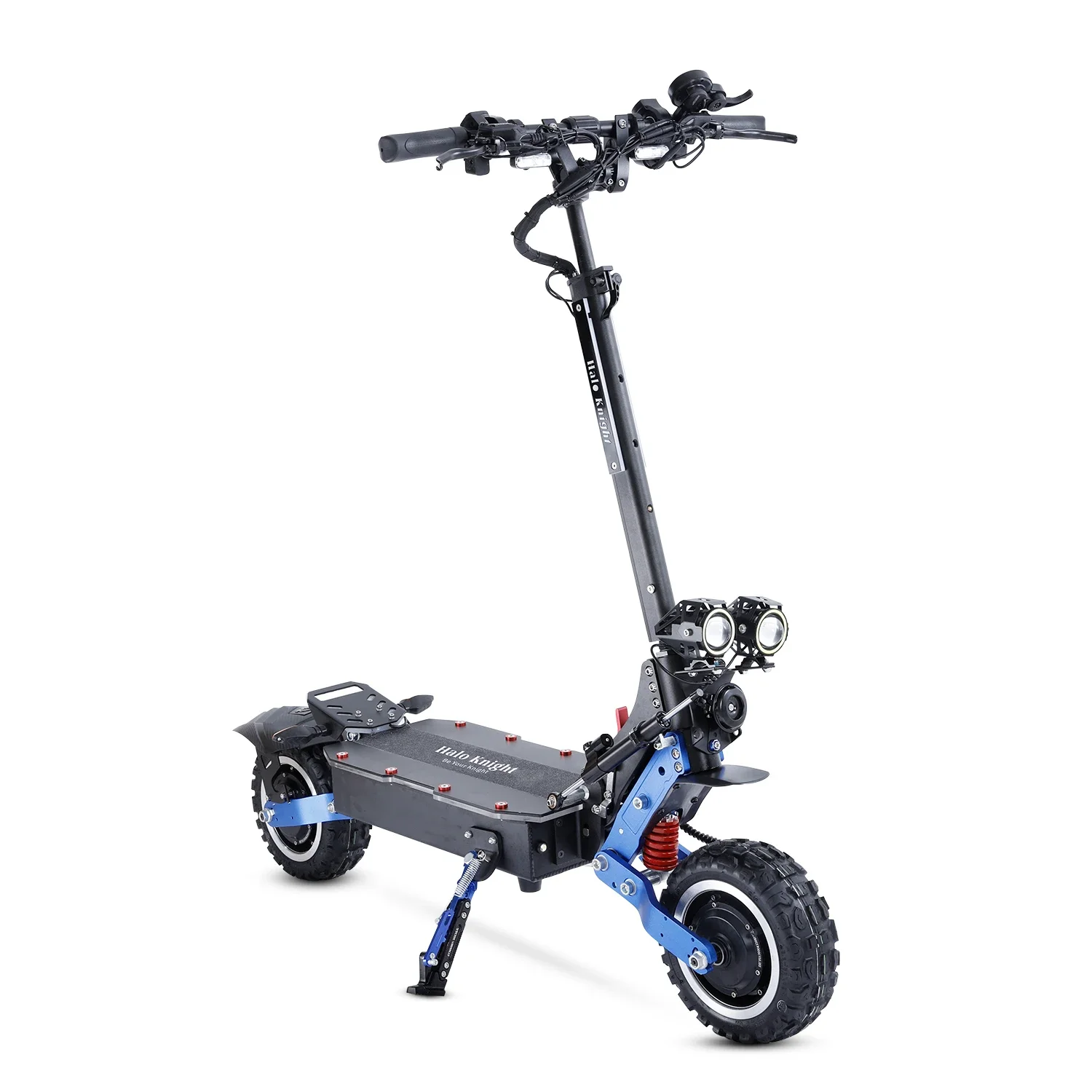 Halo Knight T108 Pro Elektroroller 11'' Offroad-Reifen 3000W*2 Motoren 95Km/h Höchstgeschwindigkeit 60V 38,4Ah Akku Duale Hydraulische Bremse Image